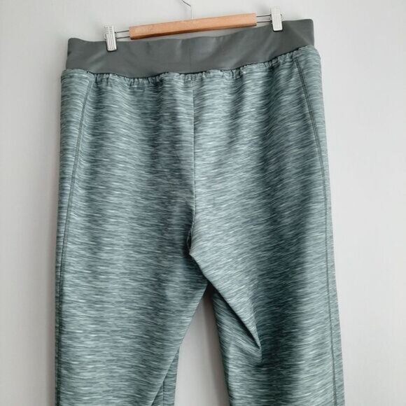 JOE FRESH Athletic Jogger Pants Stretch Pull-On Heathered Marled Green Sz 1X - Picture 7 of 11